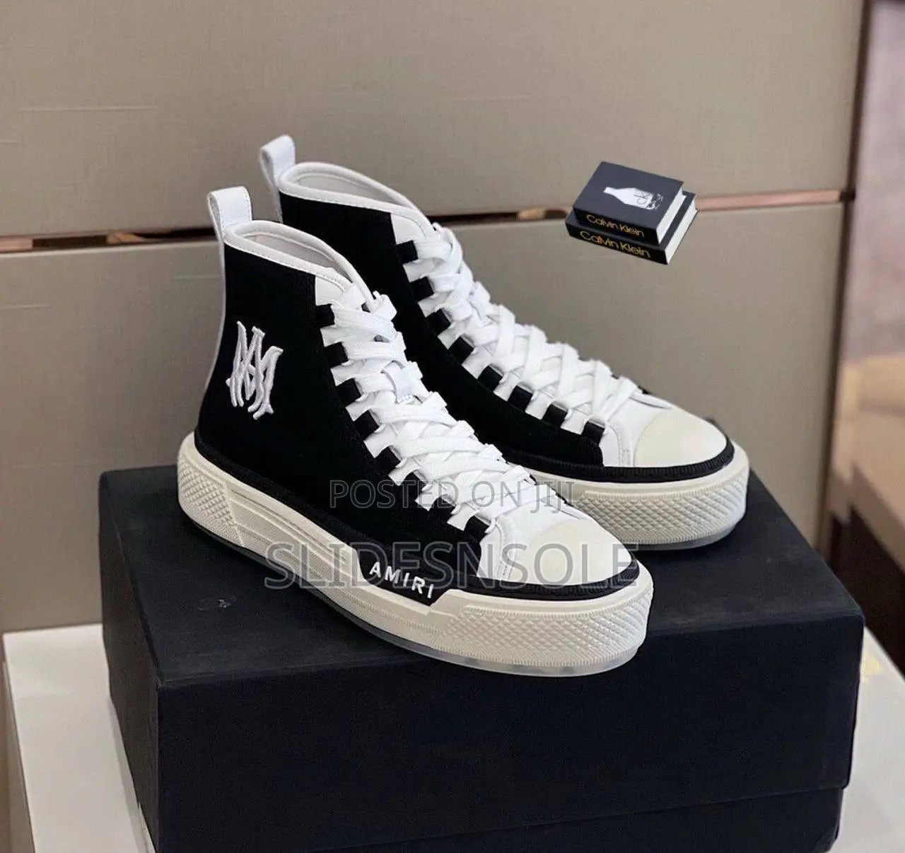 Amiri Court High-Top Sneakers.