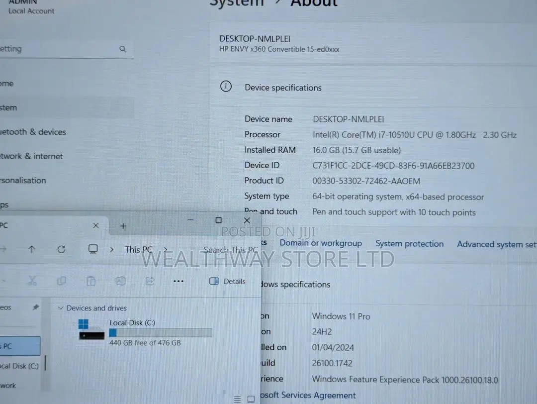 Laptop HP Envy 15 16GB Intel Core i7 SSD 512GB