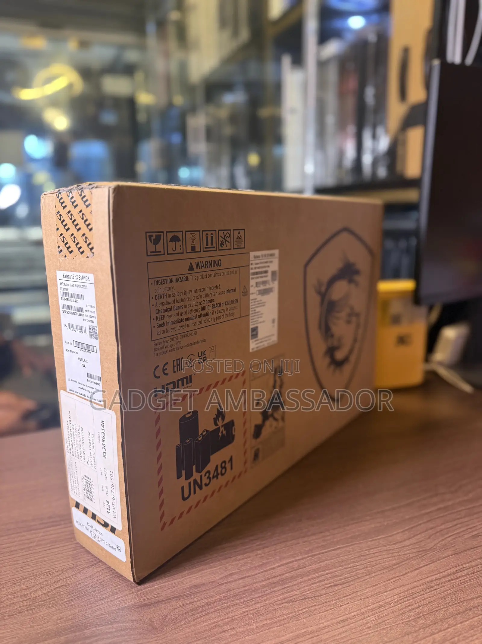 New Laptop MSI Katana 15 16GB Intel Core i7 SSD 1T