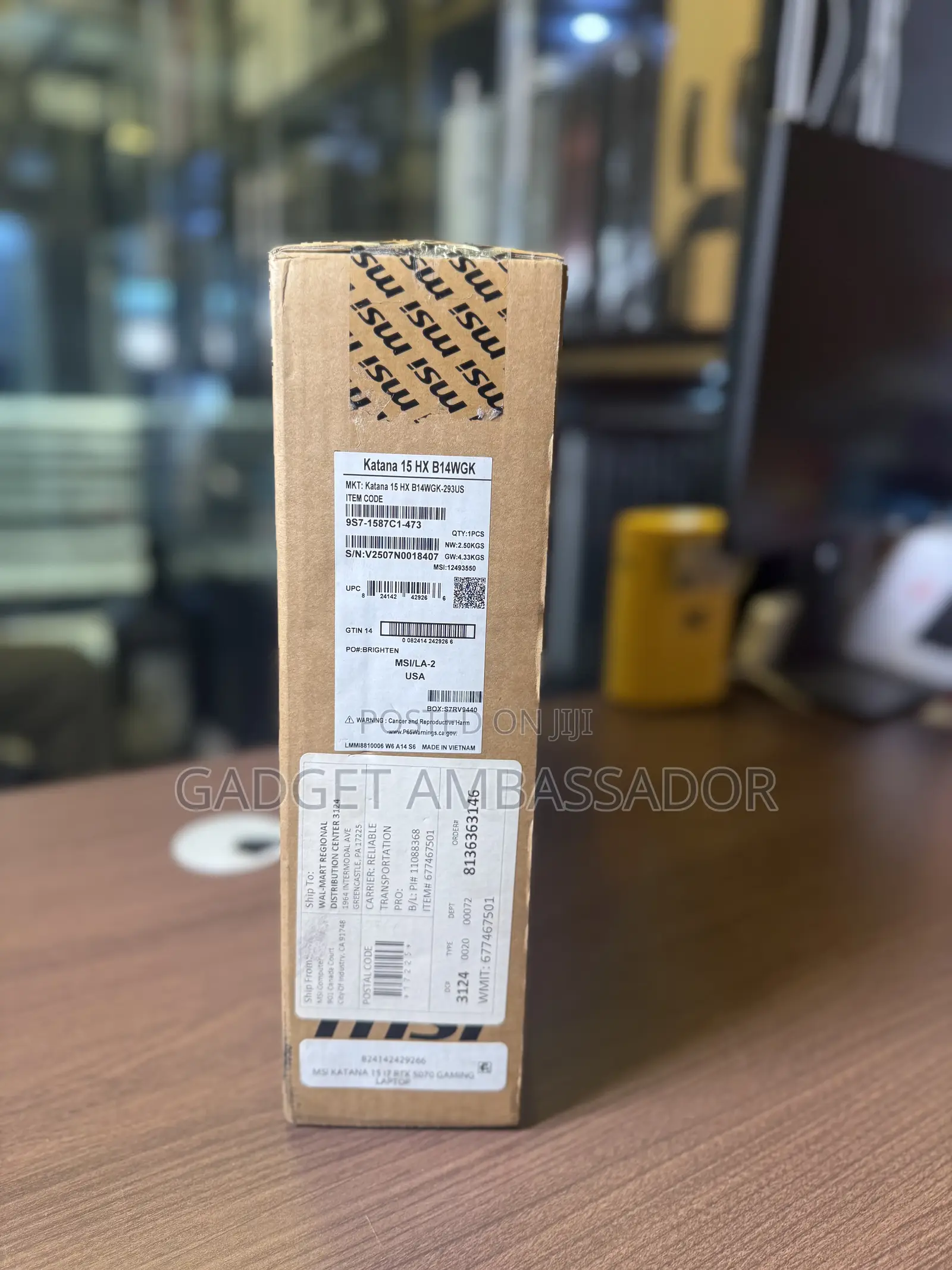 New Laptop MSI Katana 15 16GB Intel Core i7 SSD 1T