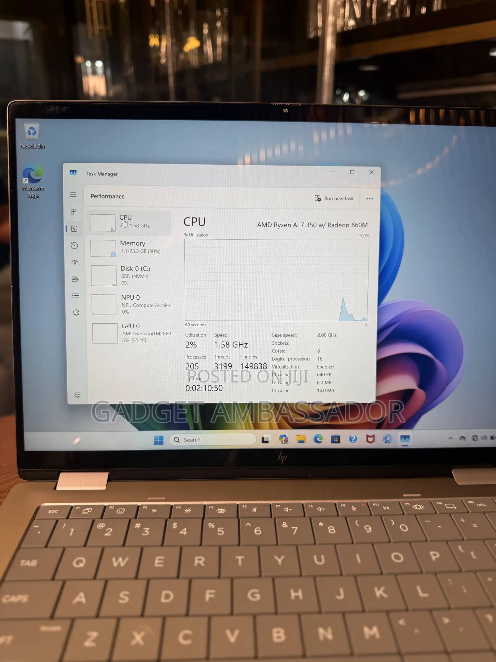 Laptop HP OmniBook X Flip 14" 16GB AMD Ryzen 7 SSD 1T