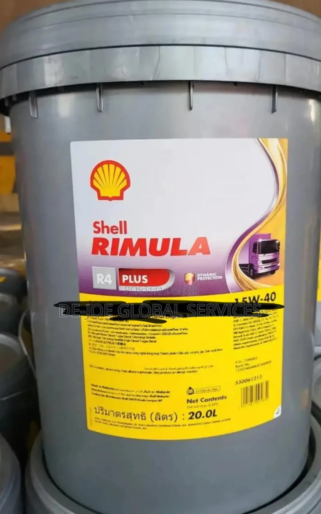 Shell Rimula R4 Plus 15w-40 Oil 20 L