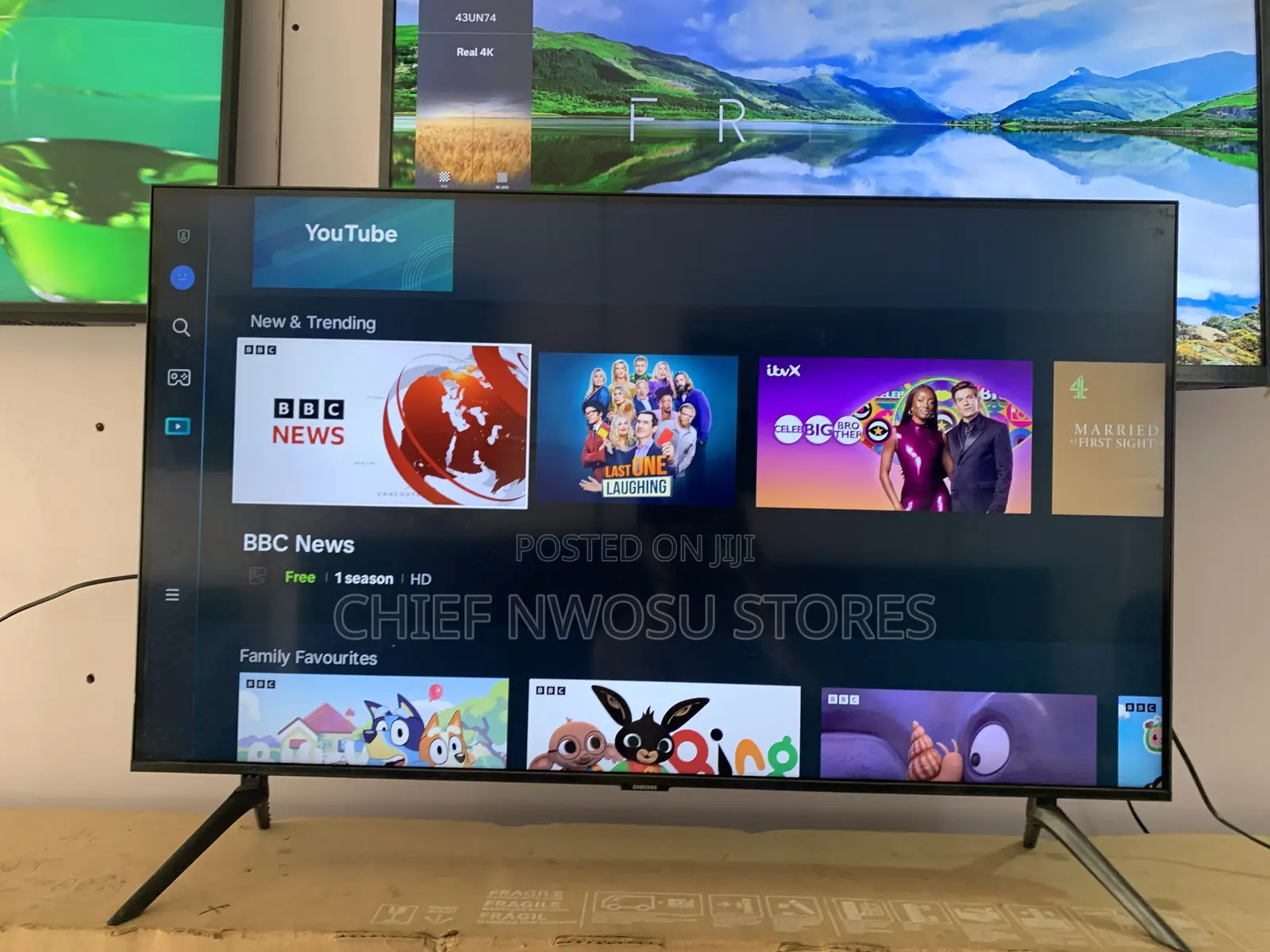 43" Samsung Smart Tv, Edge Led, 3840 X 2160 Pixels