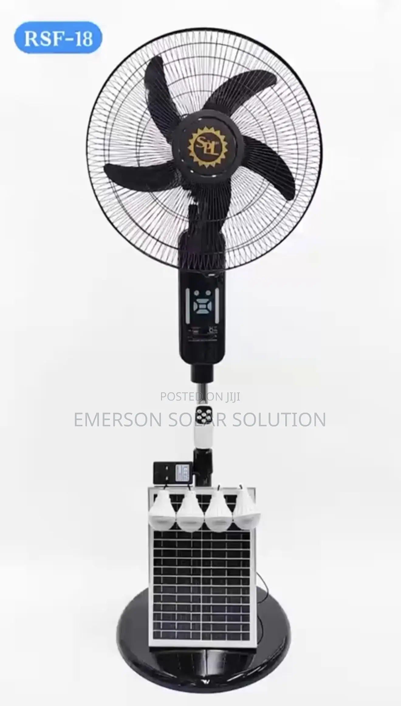 Solar Rechargeable Fan