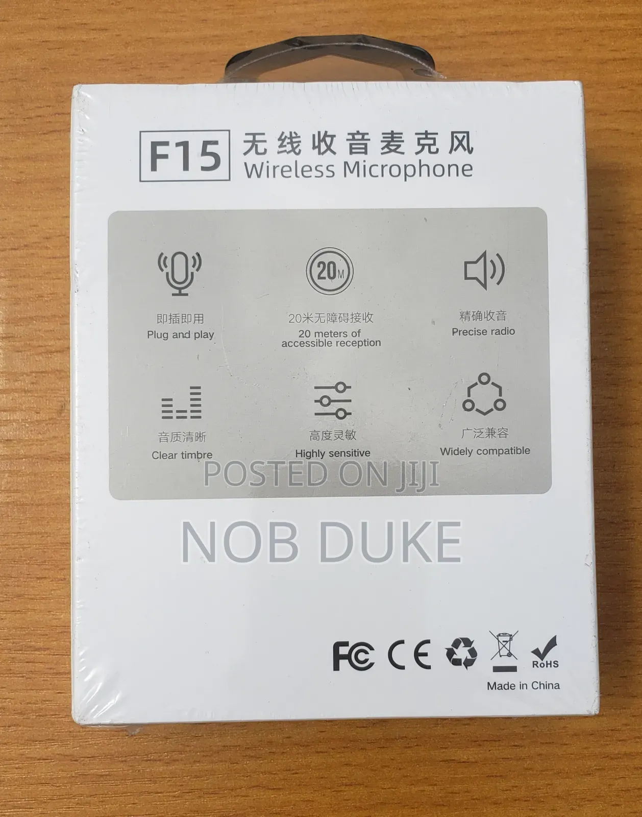 Dual Noise Cancelling Wireless F15-2 Microphone