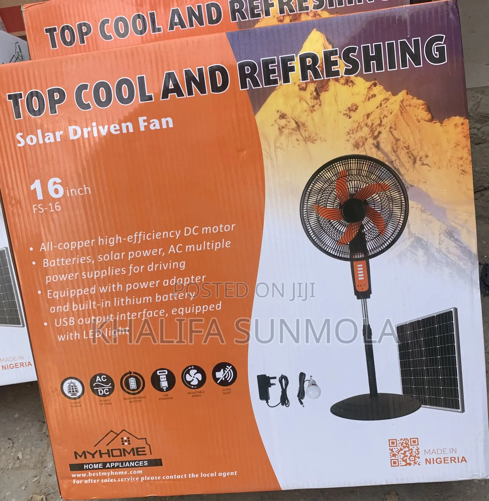 Electric Rechargeable Fan