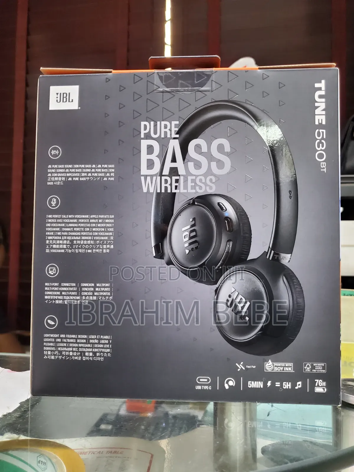JBL Tune 530bt Bluetooth Multipoint Connection Headphones