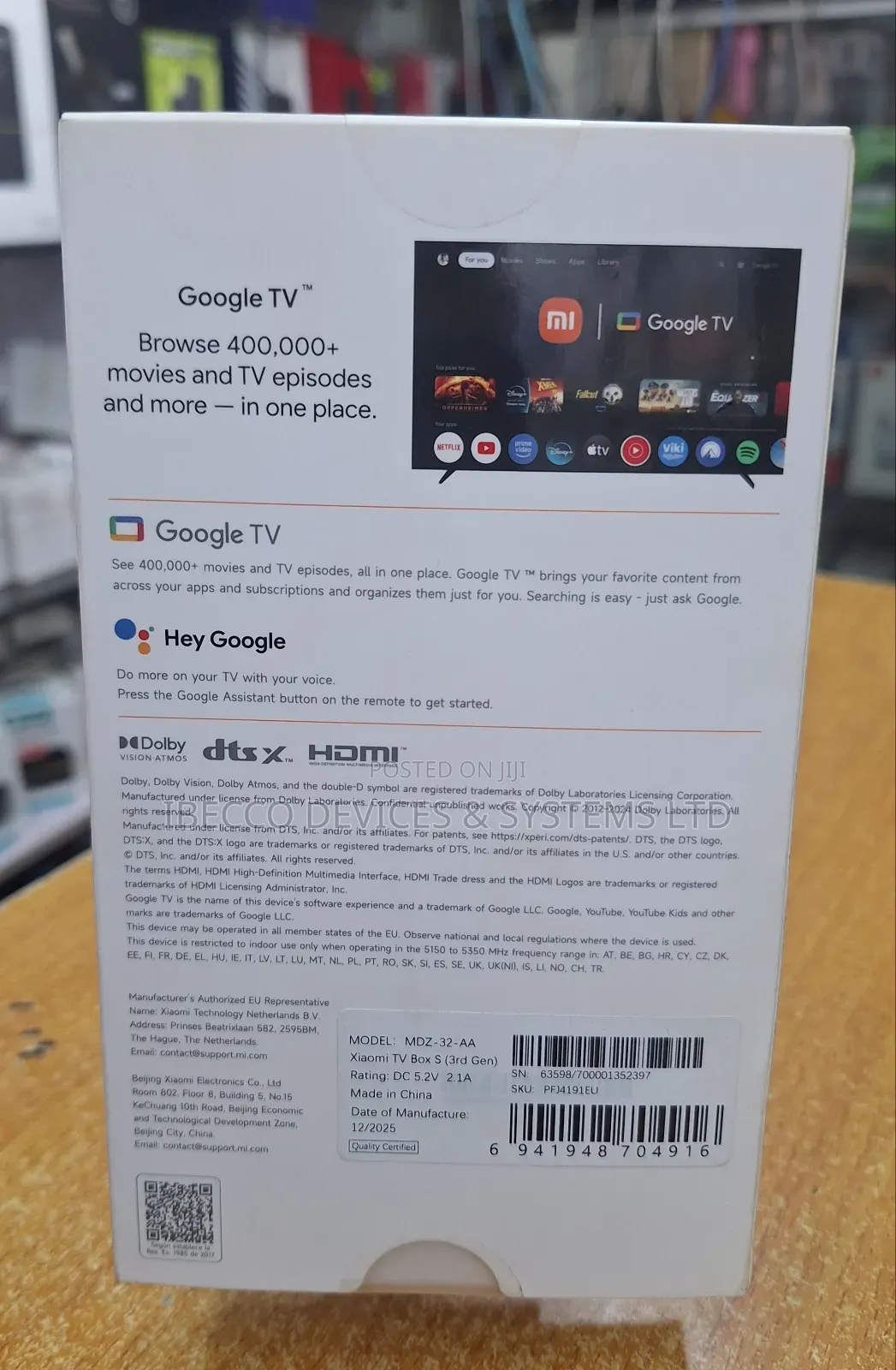 Mi Box S Tv Cast Ultra Hd 3nd Gen.