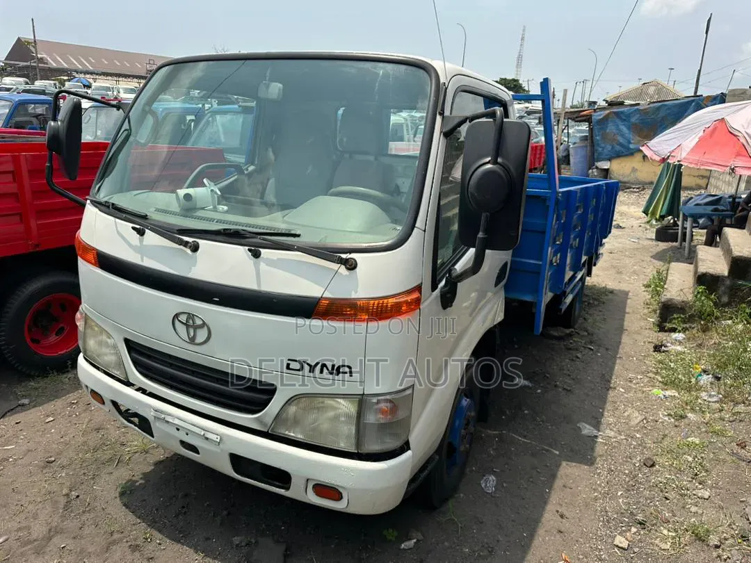 White Toyota Dyna 200