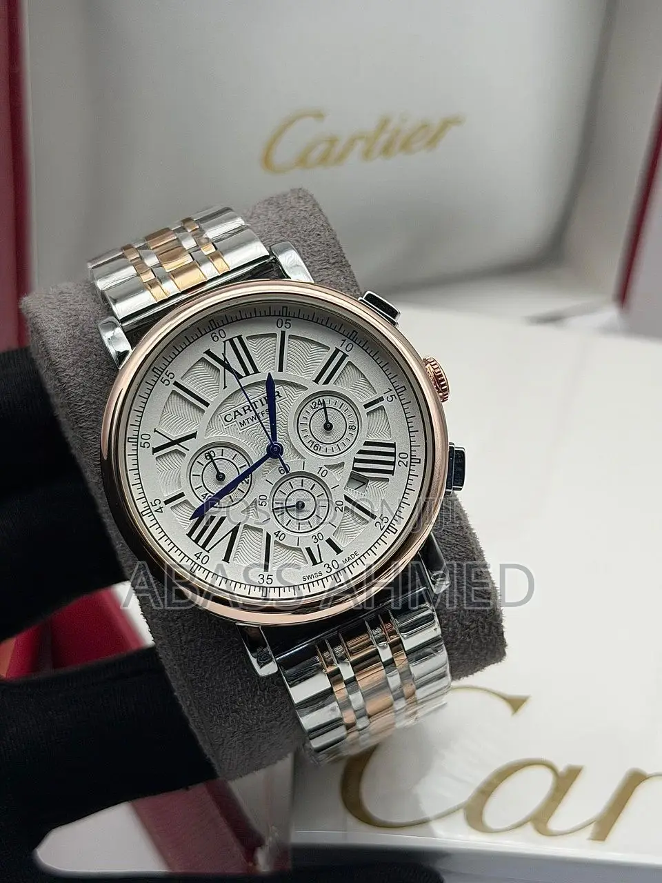*Cartier Watch* _Chain Strap_ _Active Chronograph_ M