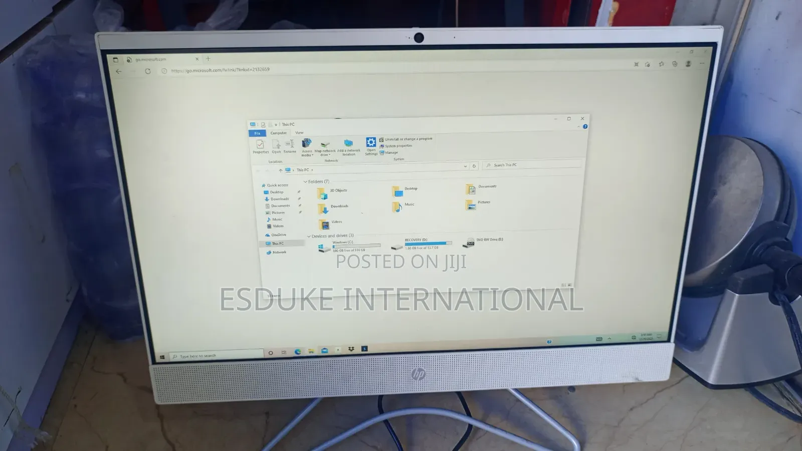 Desktop Computer HP 200 G4 22 All-in-One 8GB Intel Core i7 HDD+SSD 1T