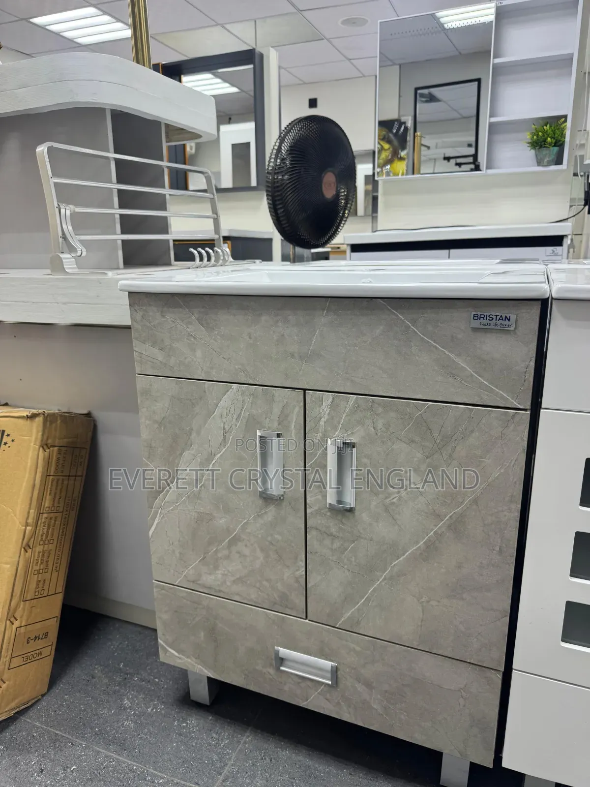 Grey Cabinet Basin
