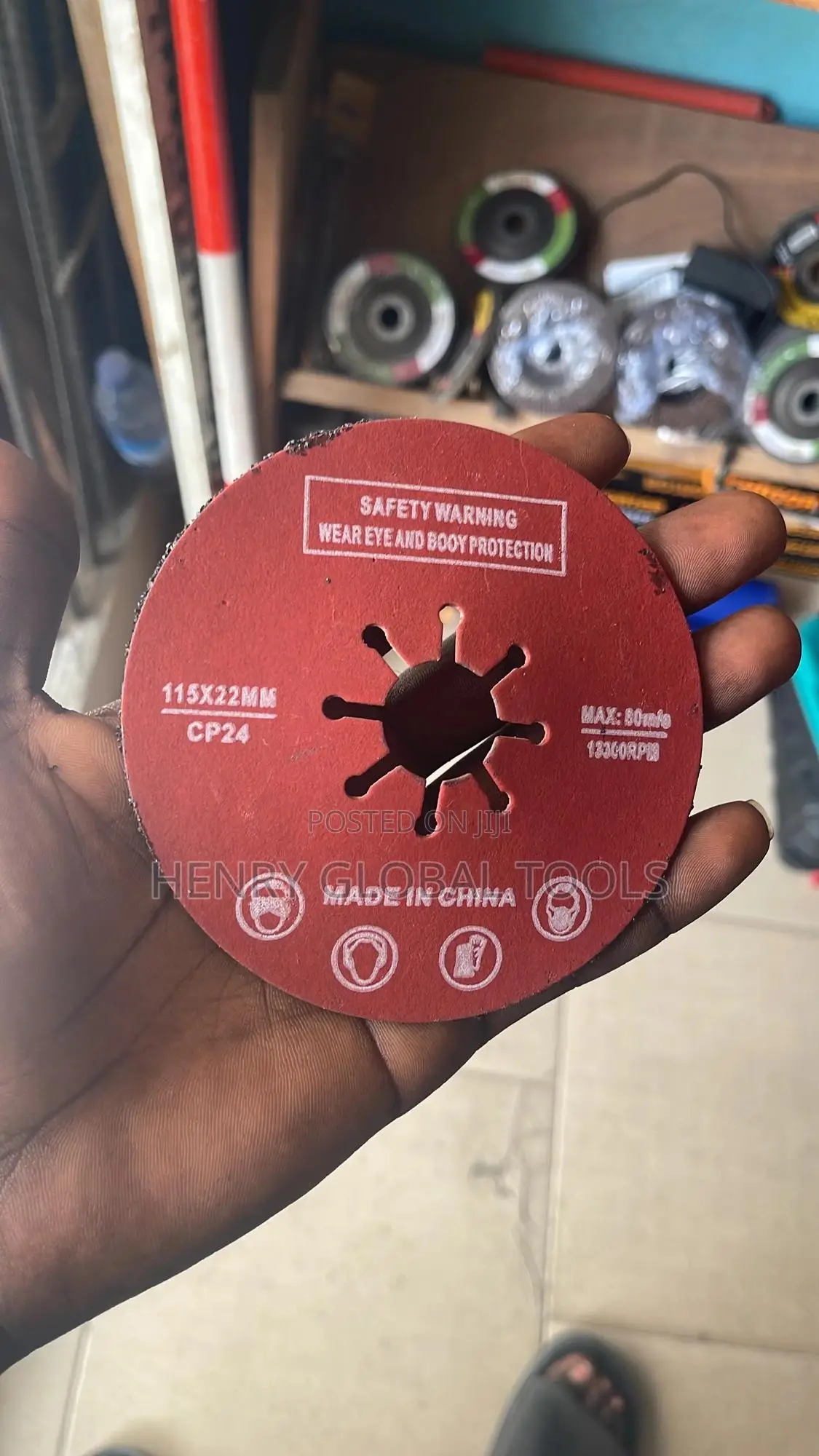 115mm 41/2” Sand Paper Filling Disc
