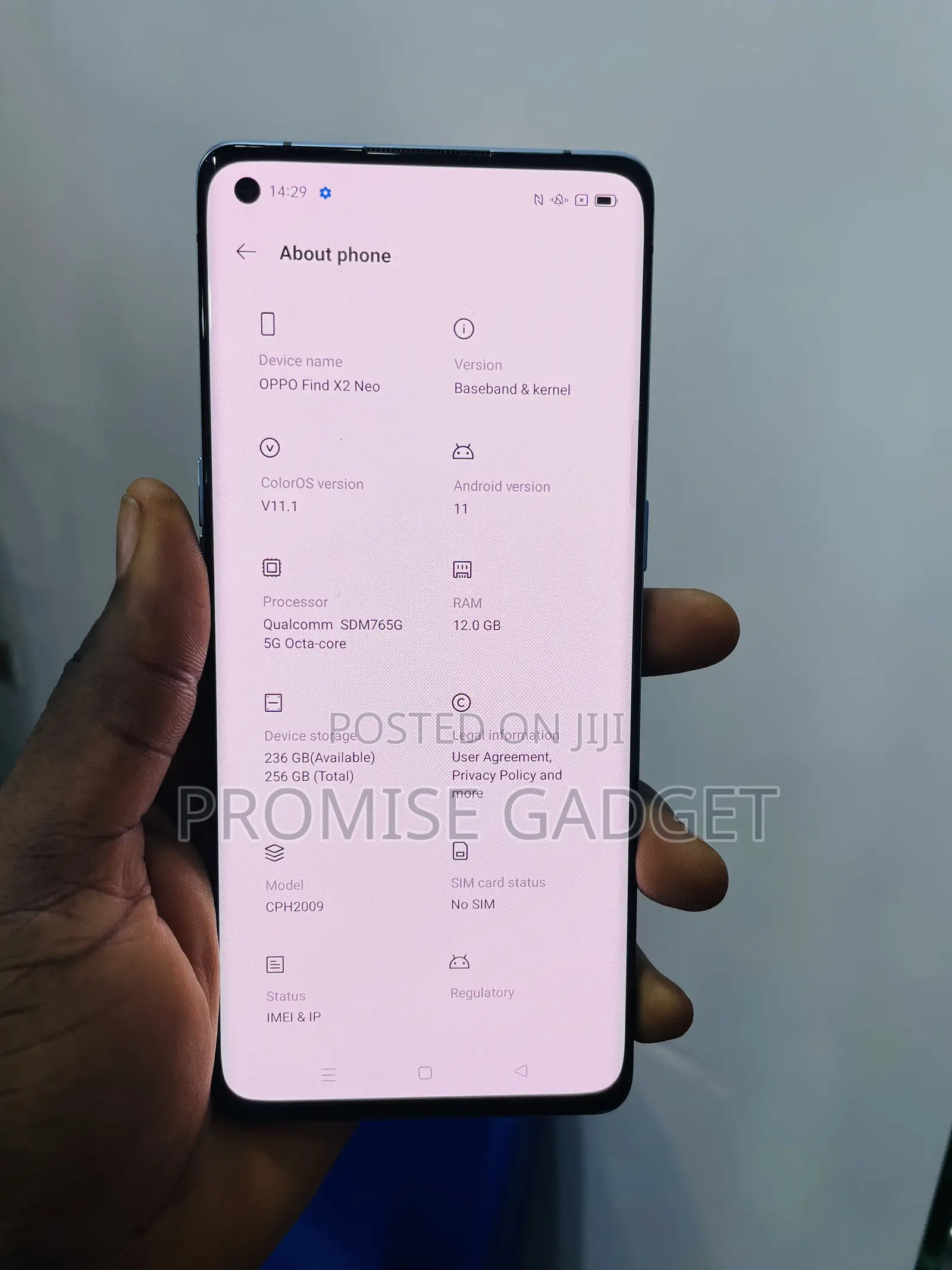 Oppo Find X2 Neo 256 GB Blue