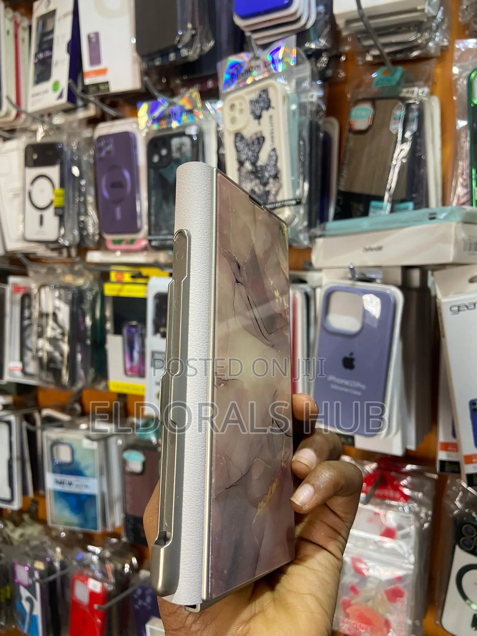 Luxury Pink Marble Wallet Case for Samsung Galaxy Z Fold – Leather