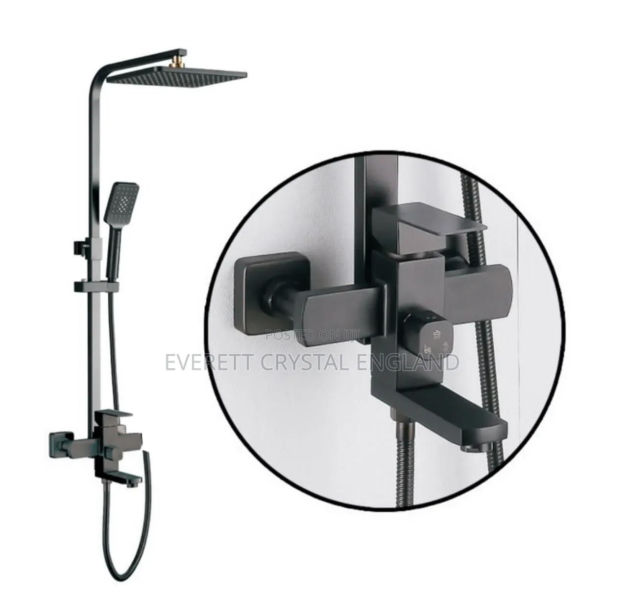 Matt Black Shower Mixer
