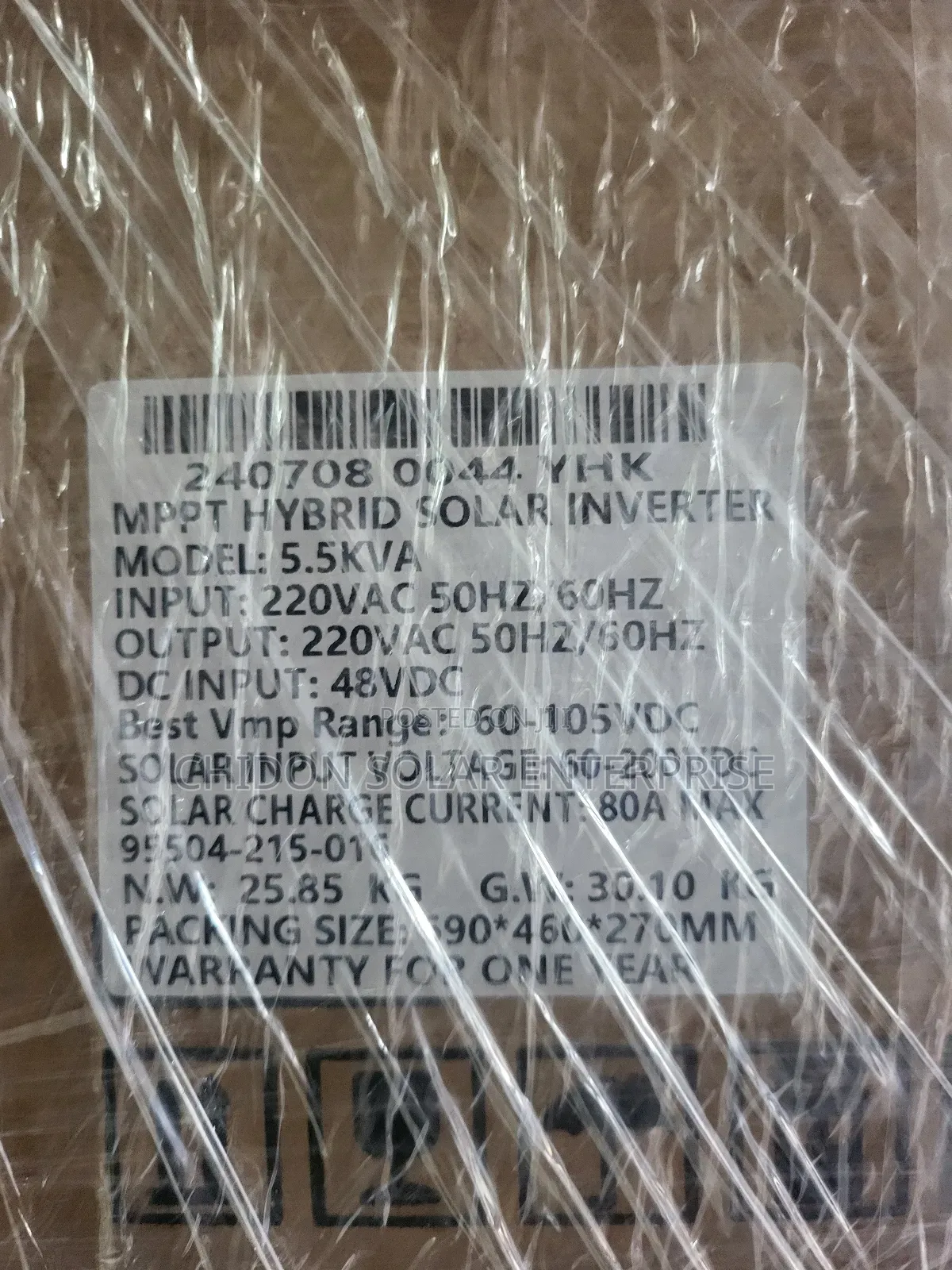 5.5kva 48v Felicity Hybrid Inverter