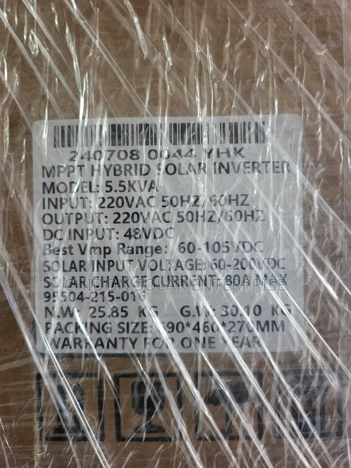 5.5kva 48v Felicity Hybrid Inverter