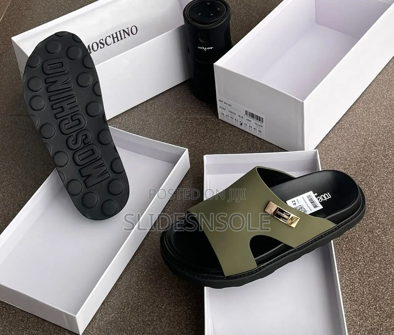 Moschino Luxury Slides