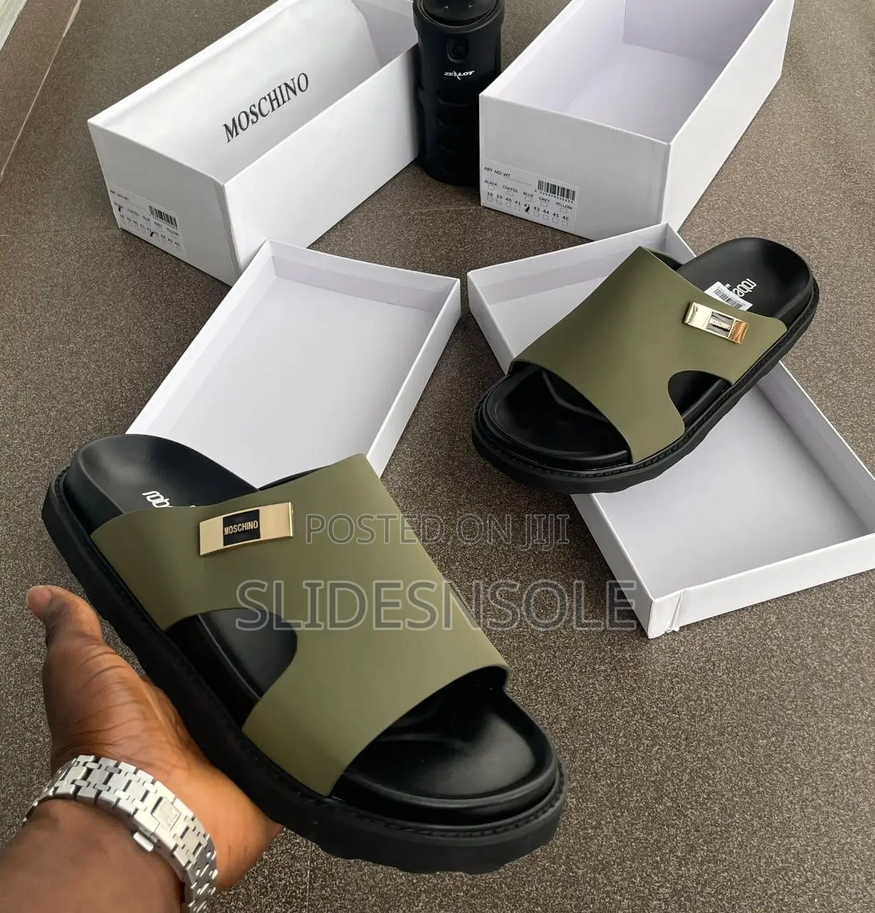 Moschino Luxury Slides