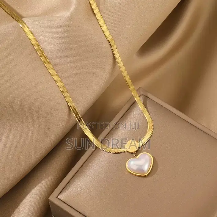 Women Necklace Jewelry Lady Gift Stainless Steel Color No Wash