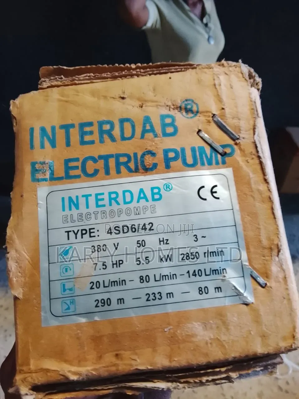 7.5hp Interdab Submersible Pump