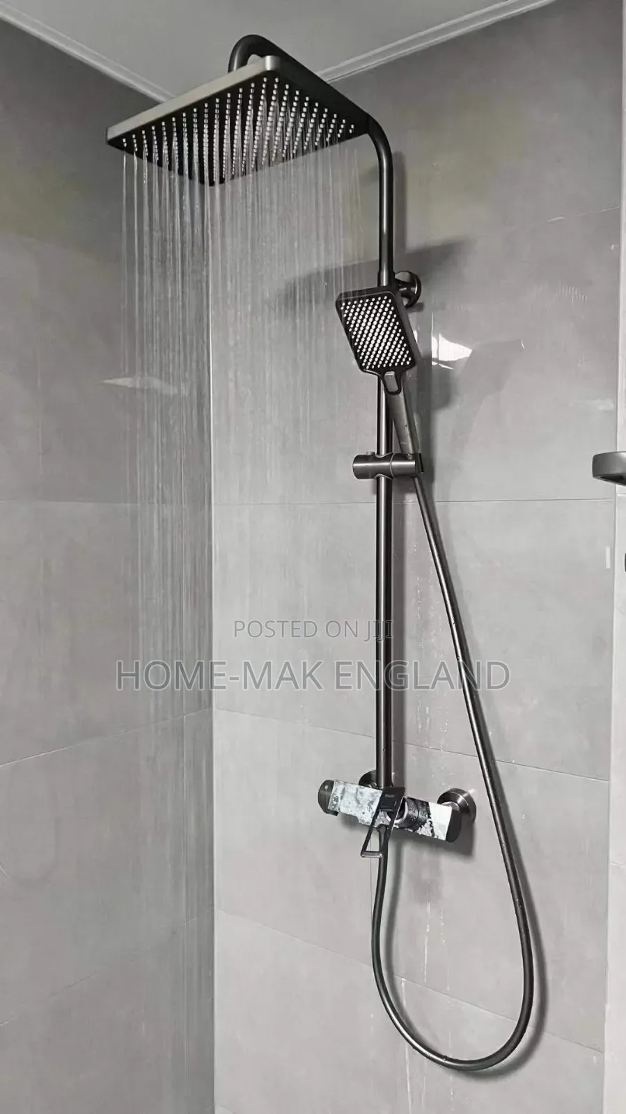 Home Mak England Thermostatic Grey Shower
