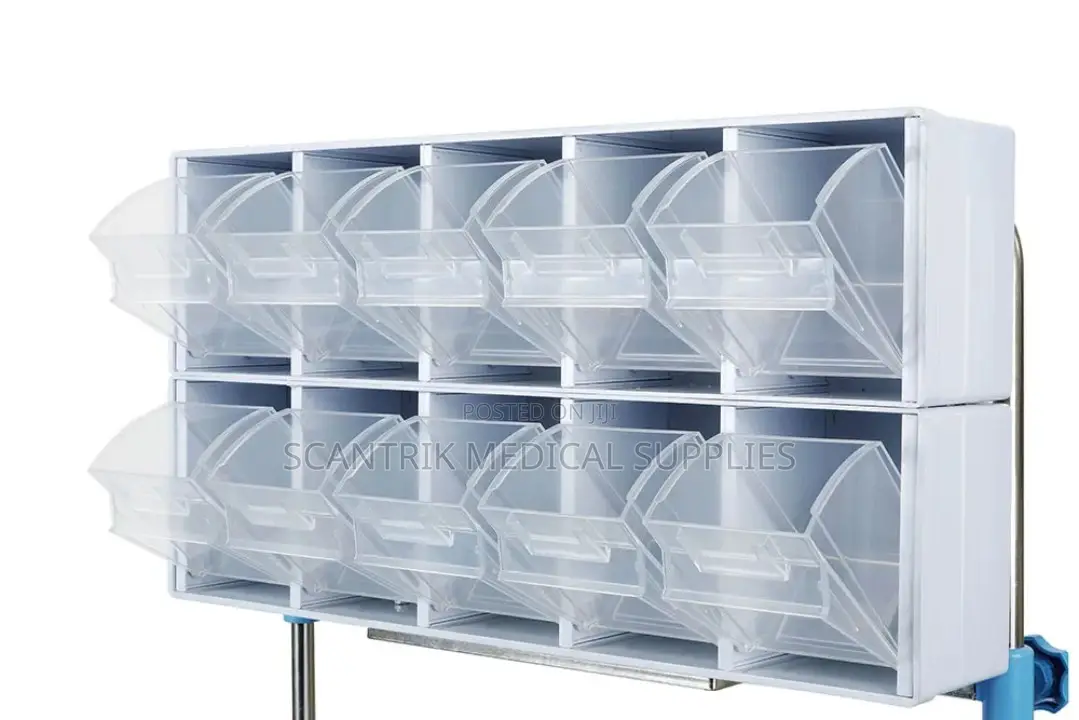 Multi-Drawer Anesthesia Drug Hospital Trolley With Secure Storage