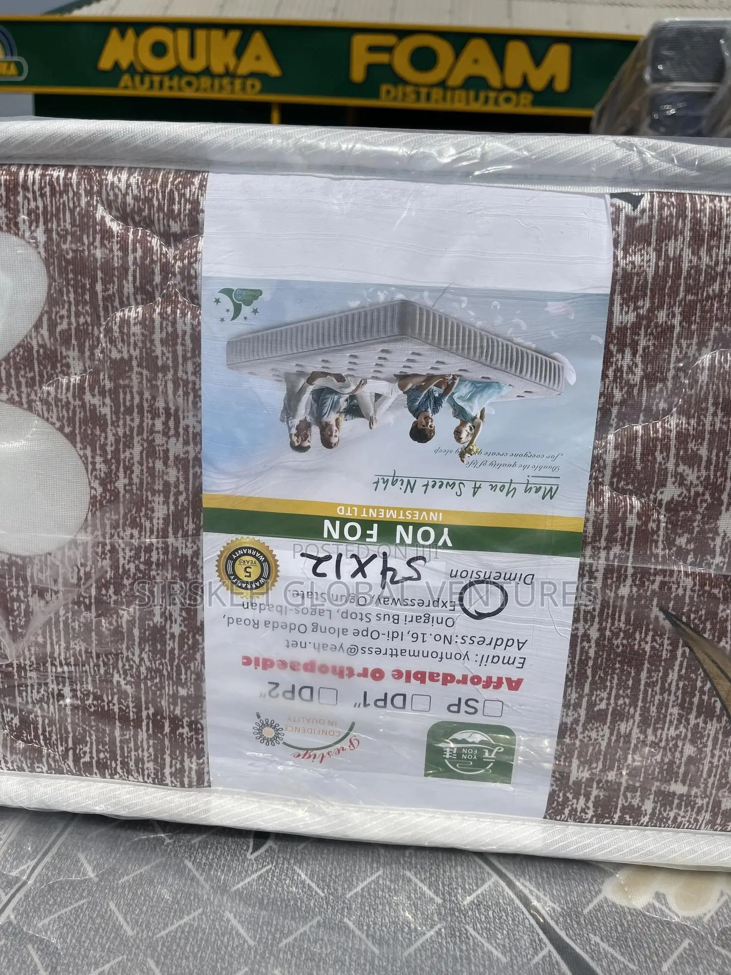 Prestige Orthopedic Mattress 6x4.5x12 (75x54x12)