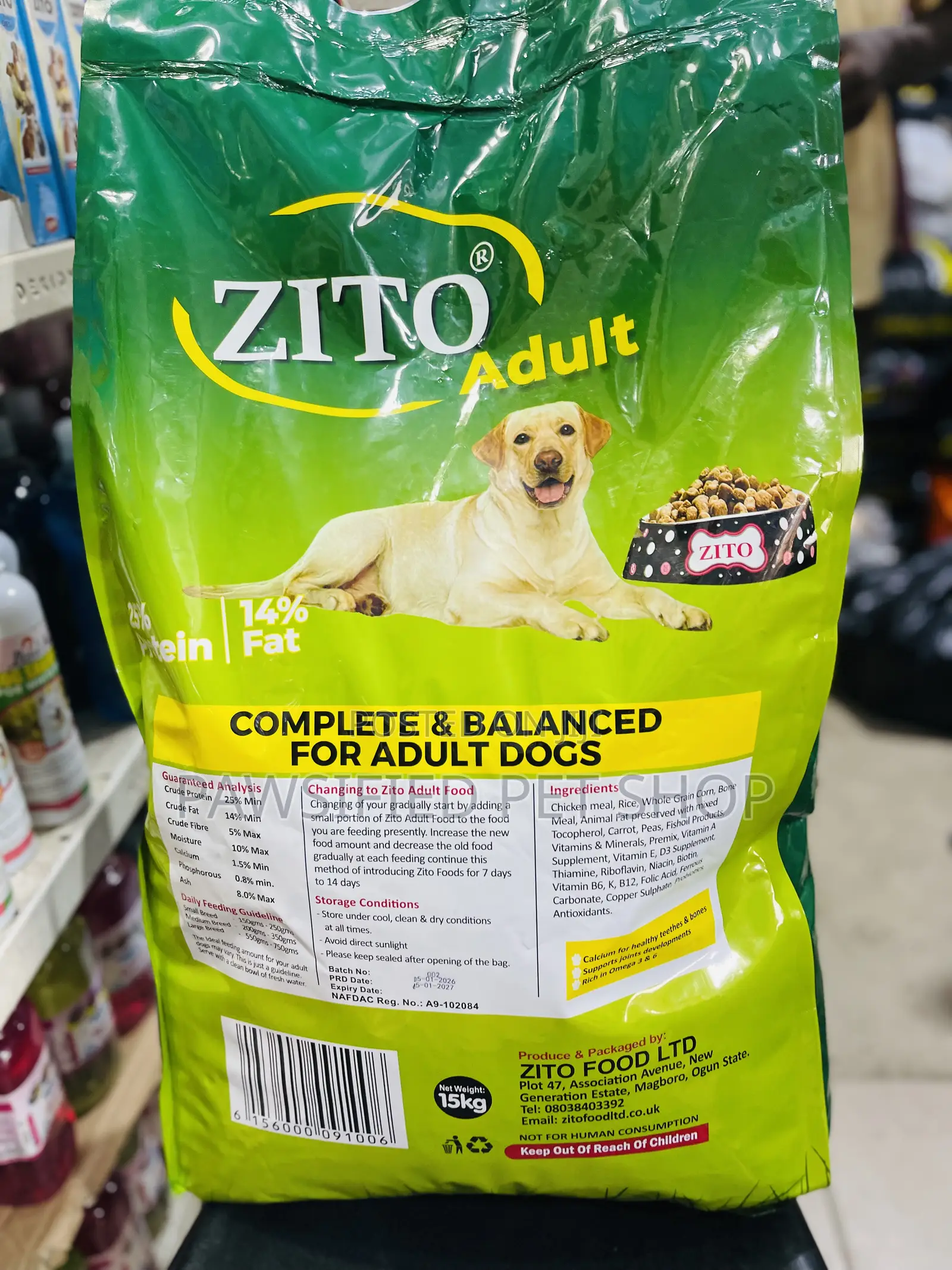 Zito Adult Dog Food 15kg