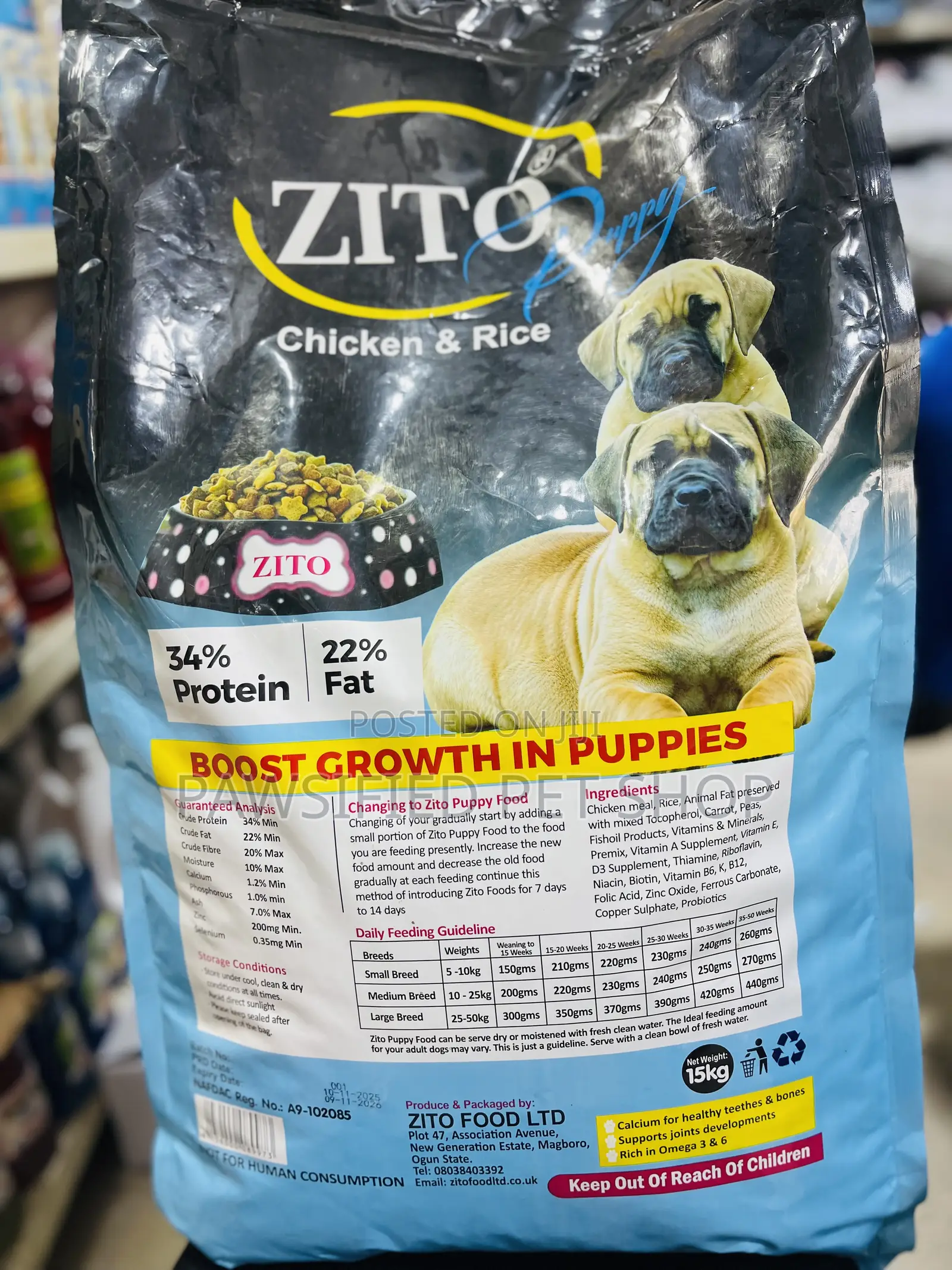 Zito Puppy Food 15kg