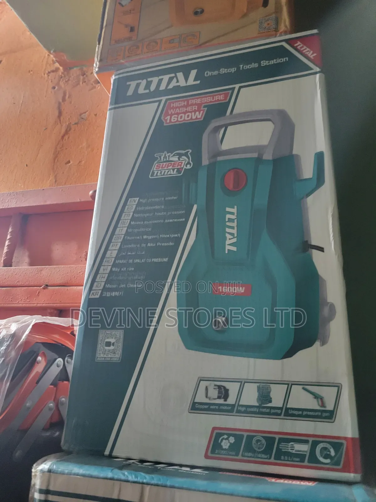 1600w Total Electric Pressure Washer Machine