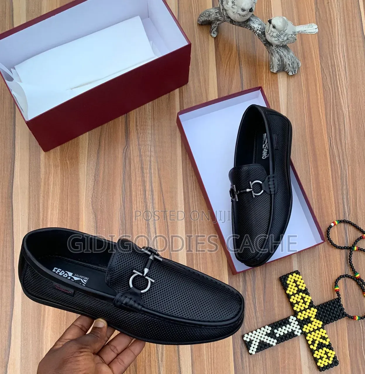 Ferragamo Men's Flat Loafers 2 Tone and Plain Size 40-45