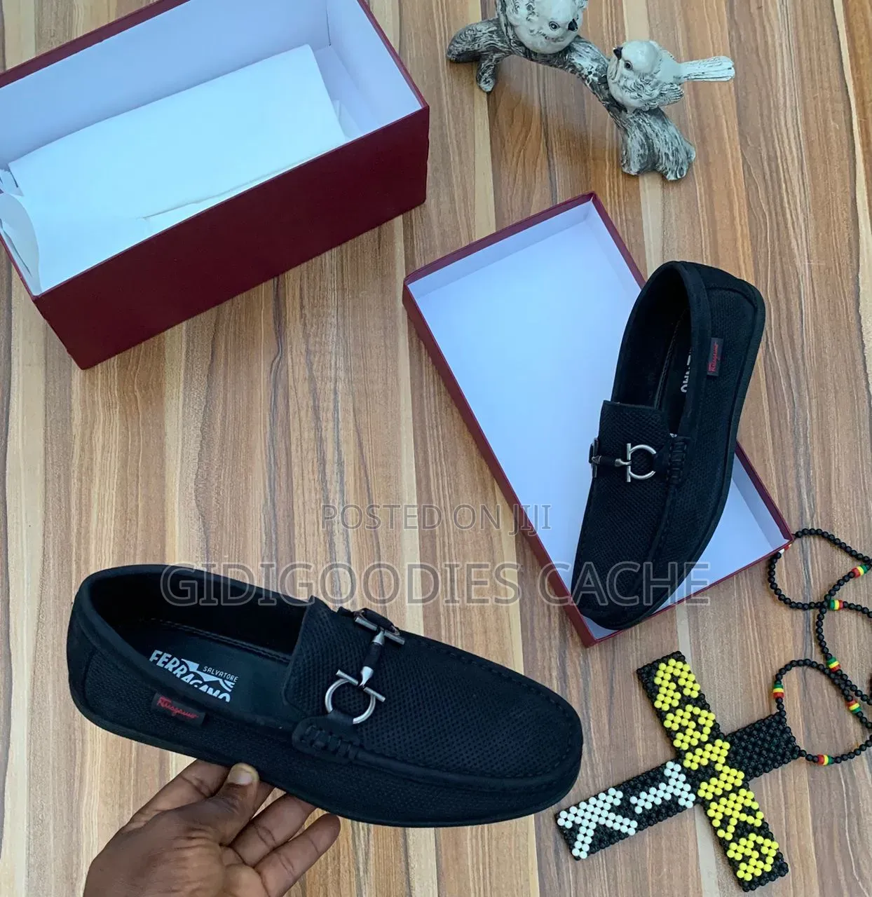Ferragamo Men's Flat Loafers 2 Tone and Plain Size 40-45