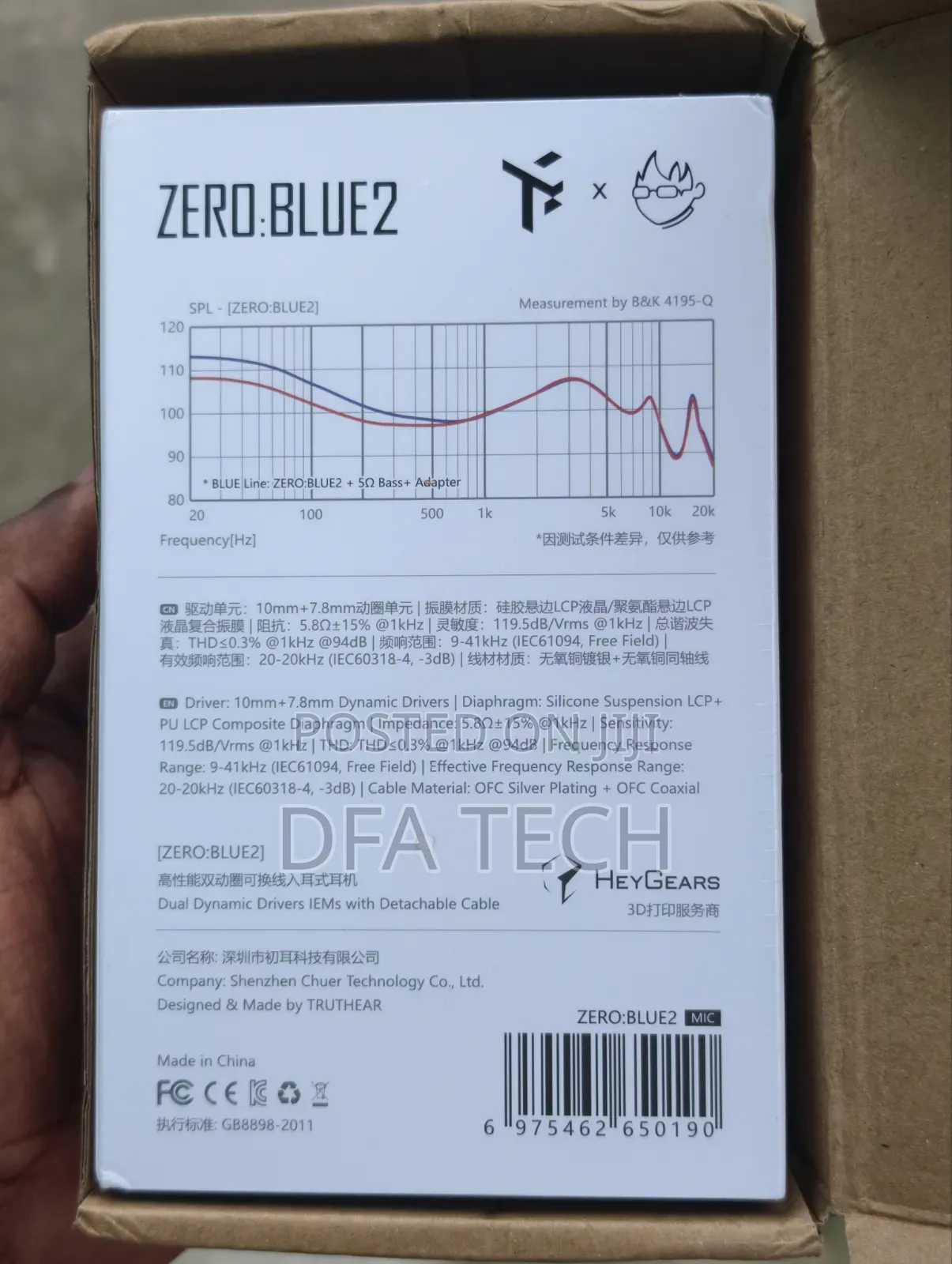 Truthear Zero:Blue2 Dual Dynamic Drivers Lem