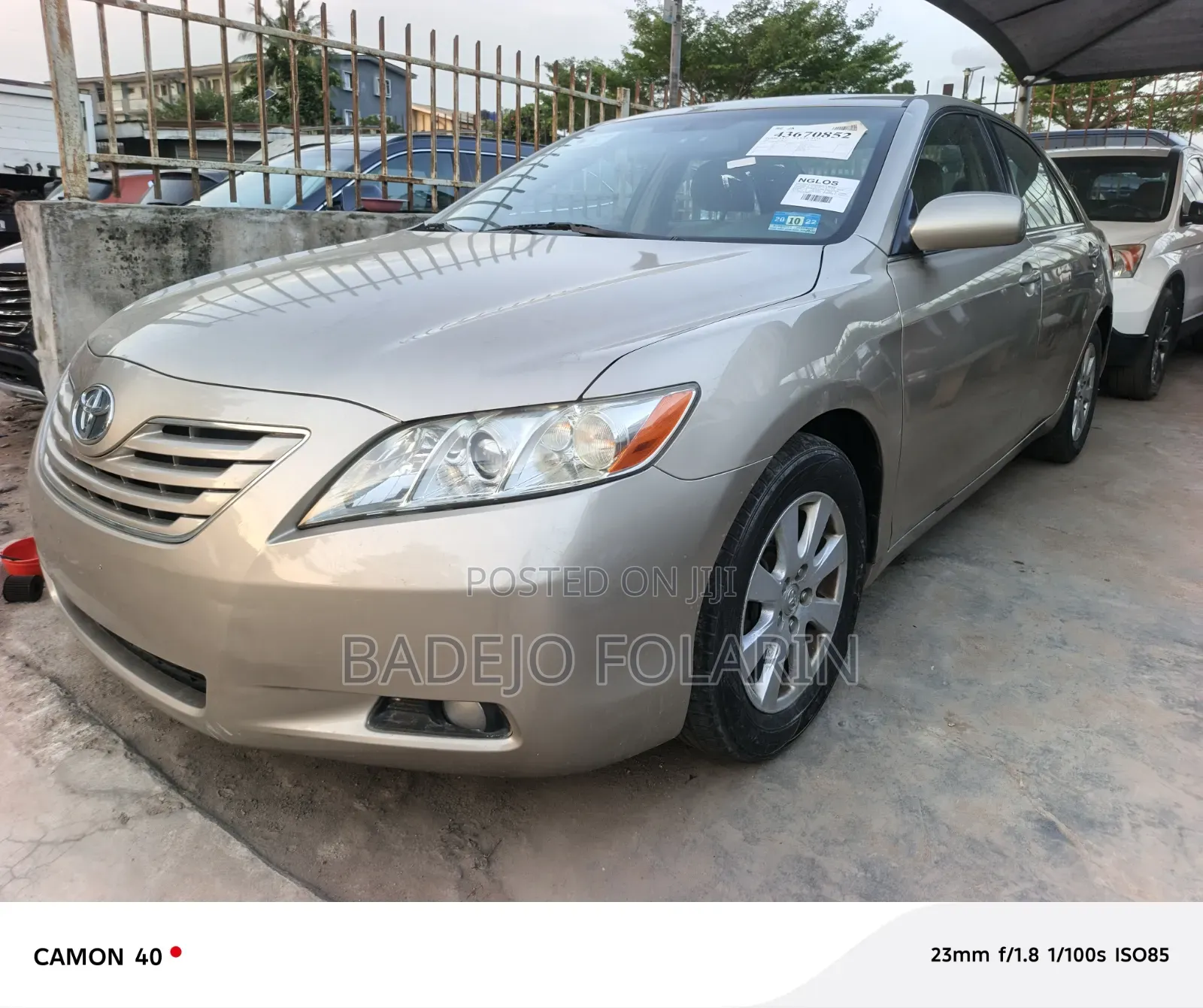 Toyota Camry XLE 4dr Sedan (2.4L 4cyl 5A) 2007 Gold