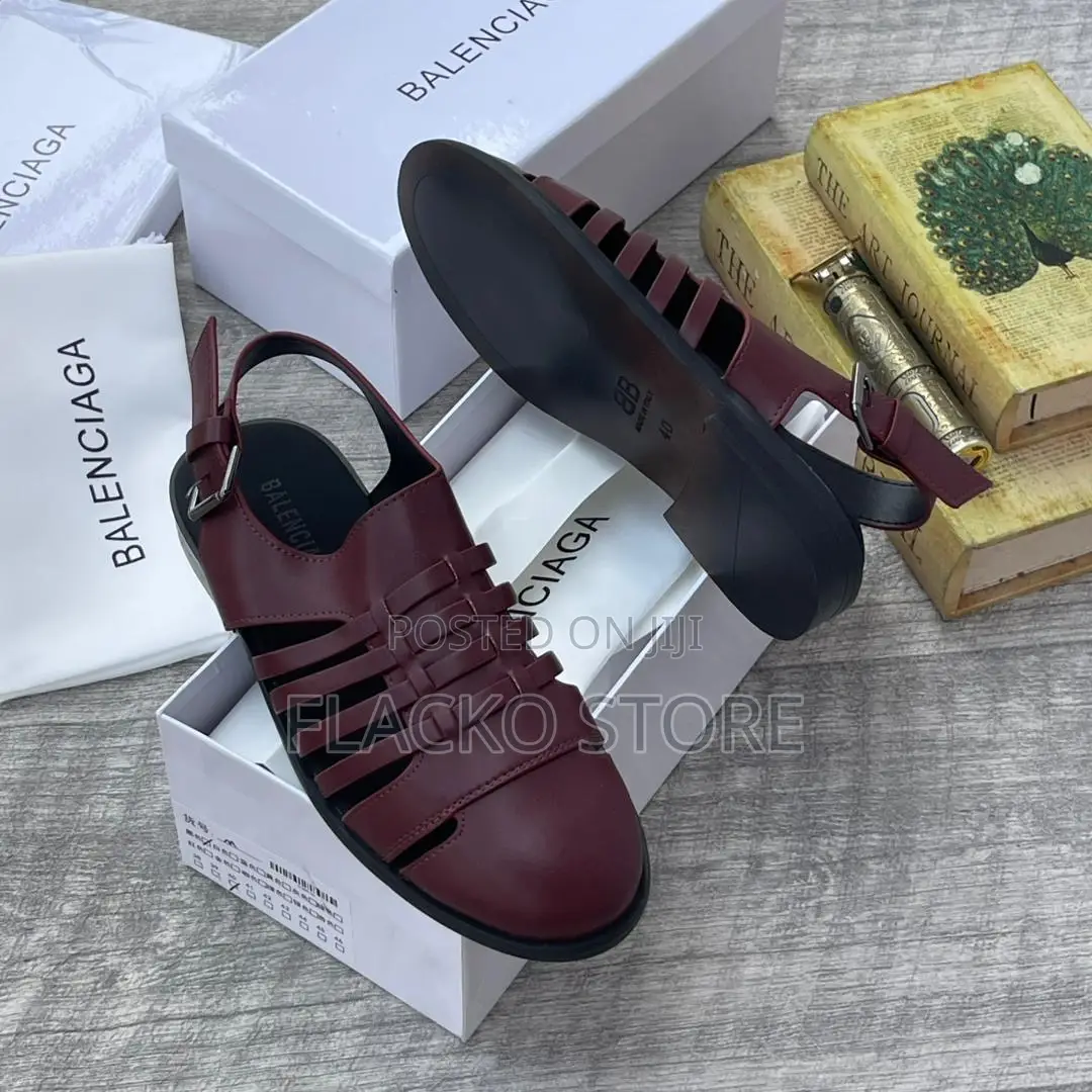 Original Balenciaga Leather Sandals