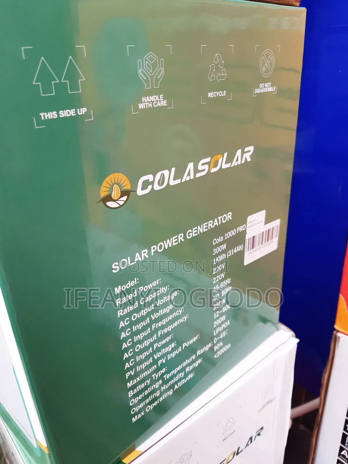 Cola Solar Generator 1000w Pro