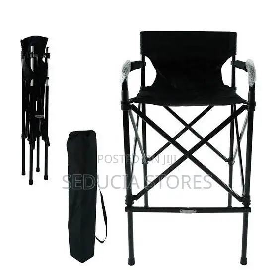 Trayless Foldable Makeup Chair - Telescopic Makeup Chair