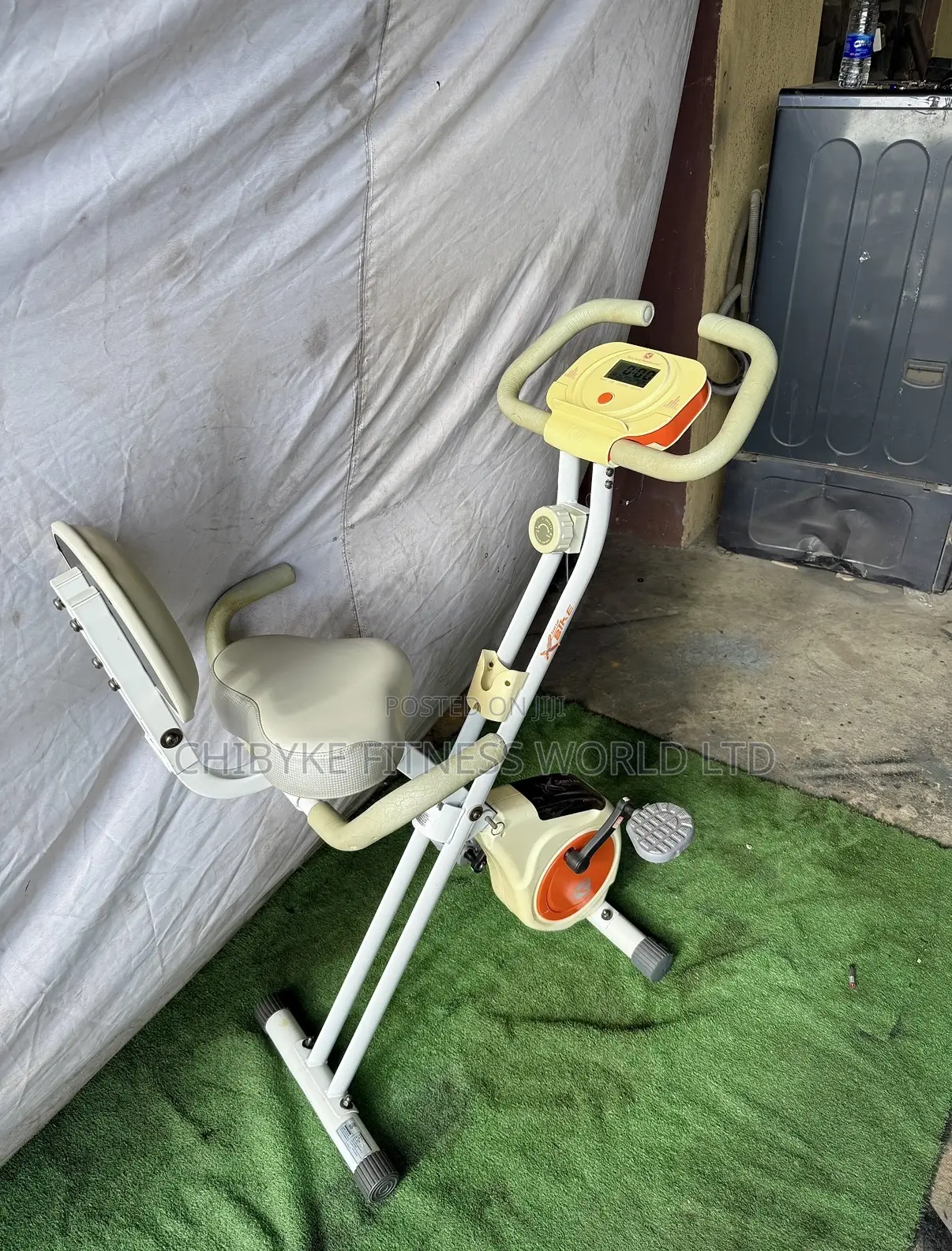 White and Orange Foldable Xbike