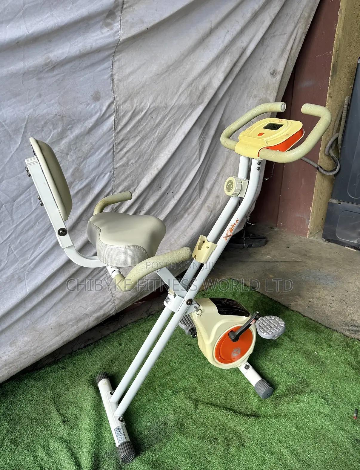 White and Orange Foldable Xbike