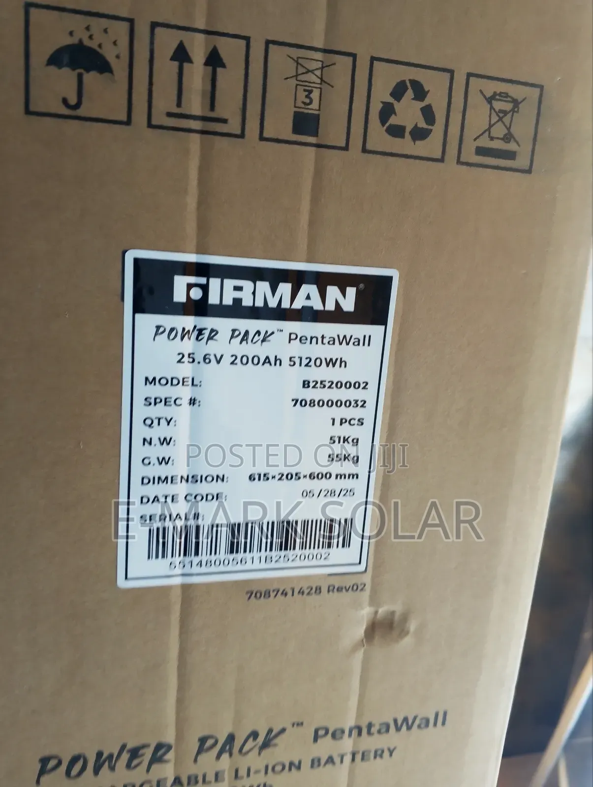 5kwh Firman Solar Lithium Ion Batteries Now Available