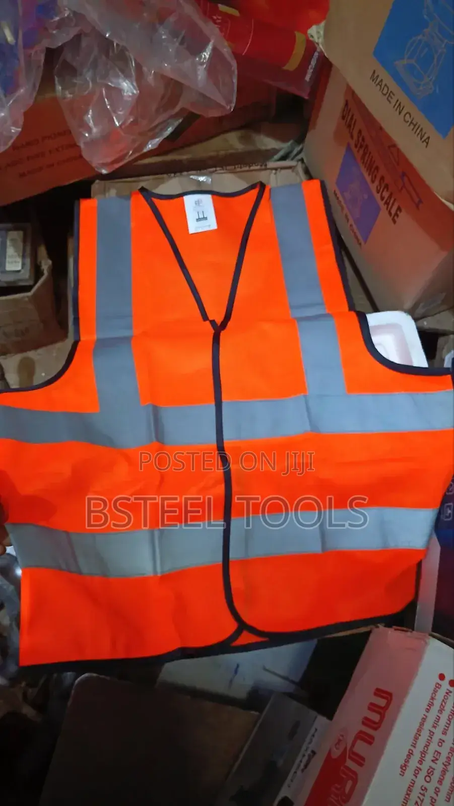 Reflective Safety Jacket (No Pocket) – High Visibility Workwear Vest