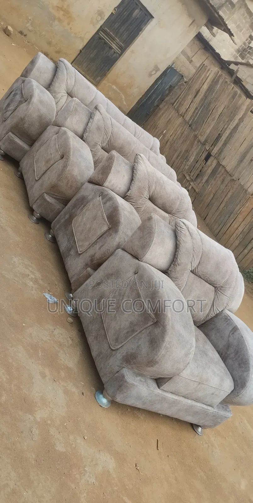 Top Quality 7 Seaters Sturdy Full Padded Sofa Set (3,2,1,1) Seaters