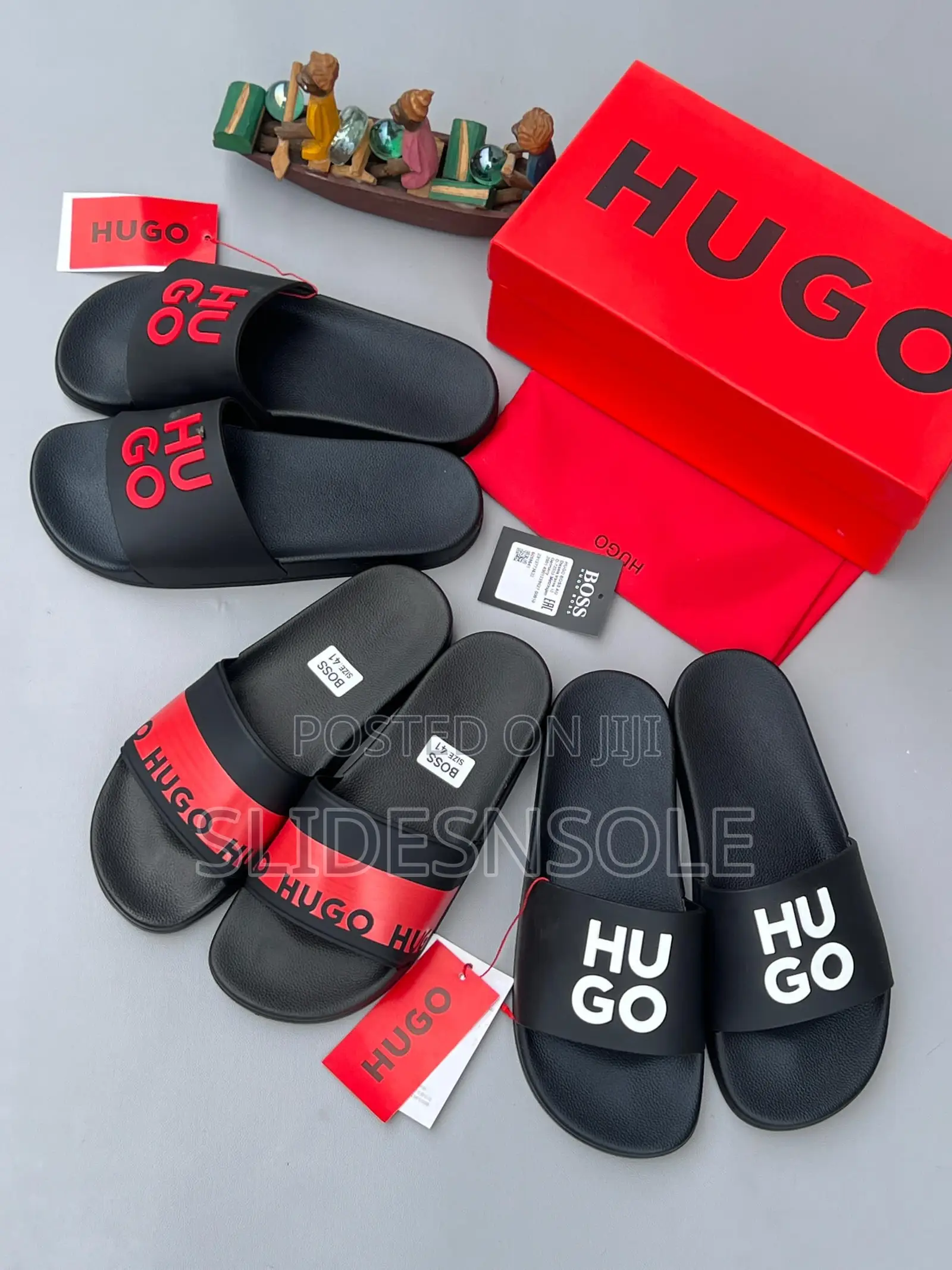 Hugo Raised Logo Slides