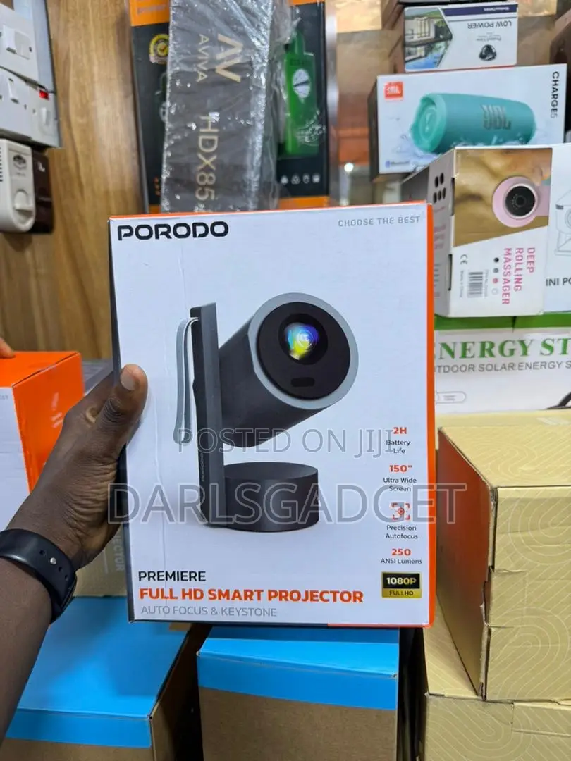 Porodo Premiere Full Hd Smart Projector 1080p Autofocus Portable