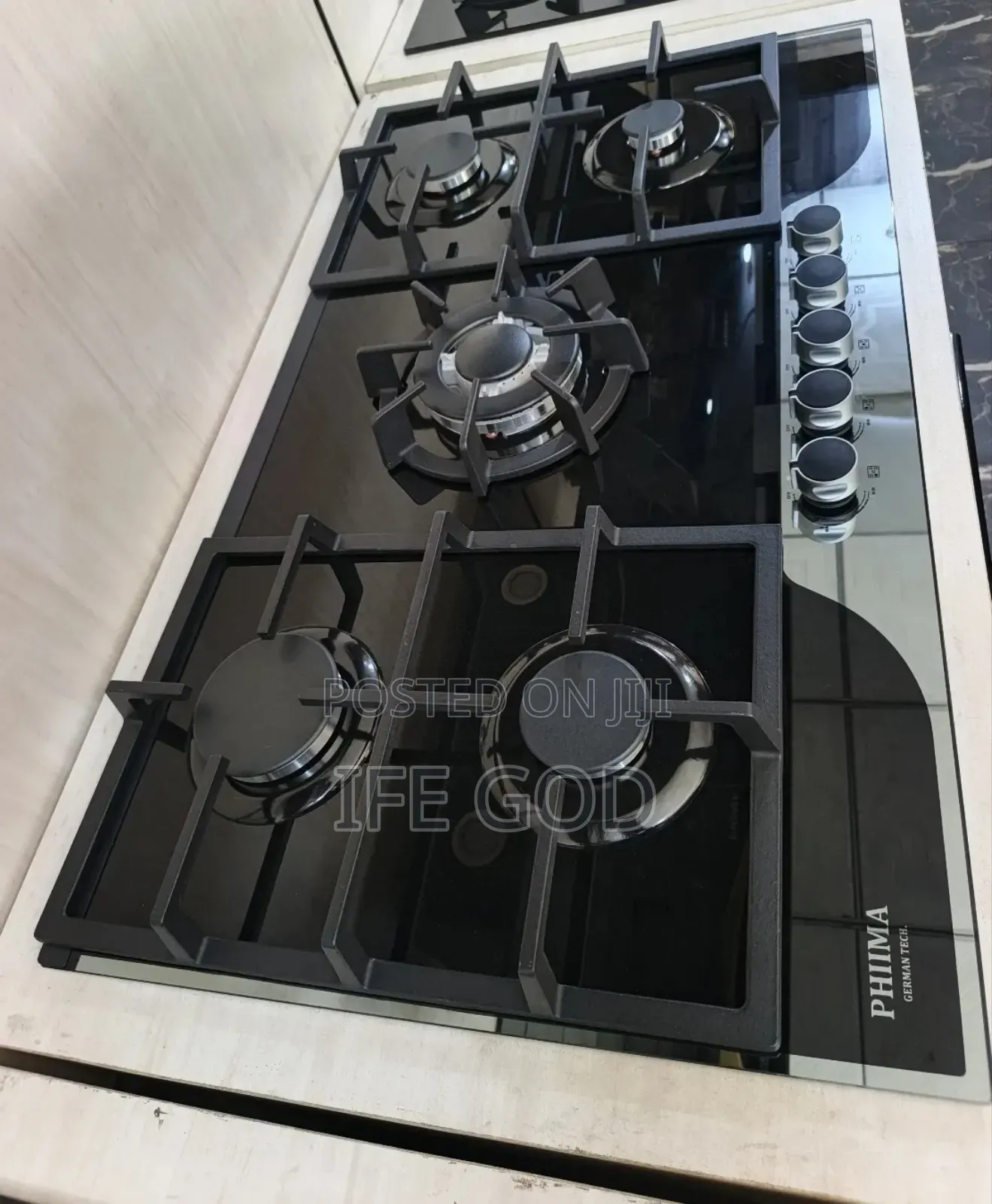 Original Phiima 2026 New Model Built-in 5 Burners Automatic Gas Cooker