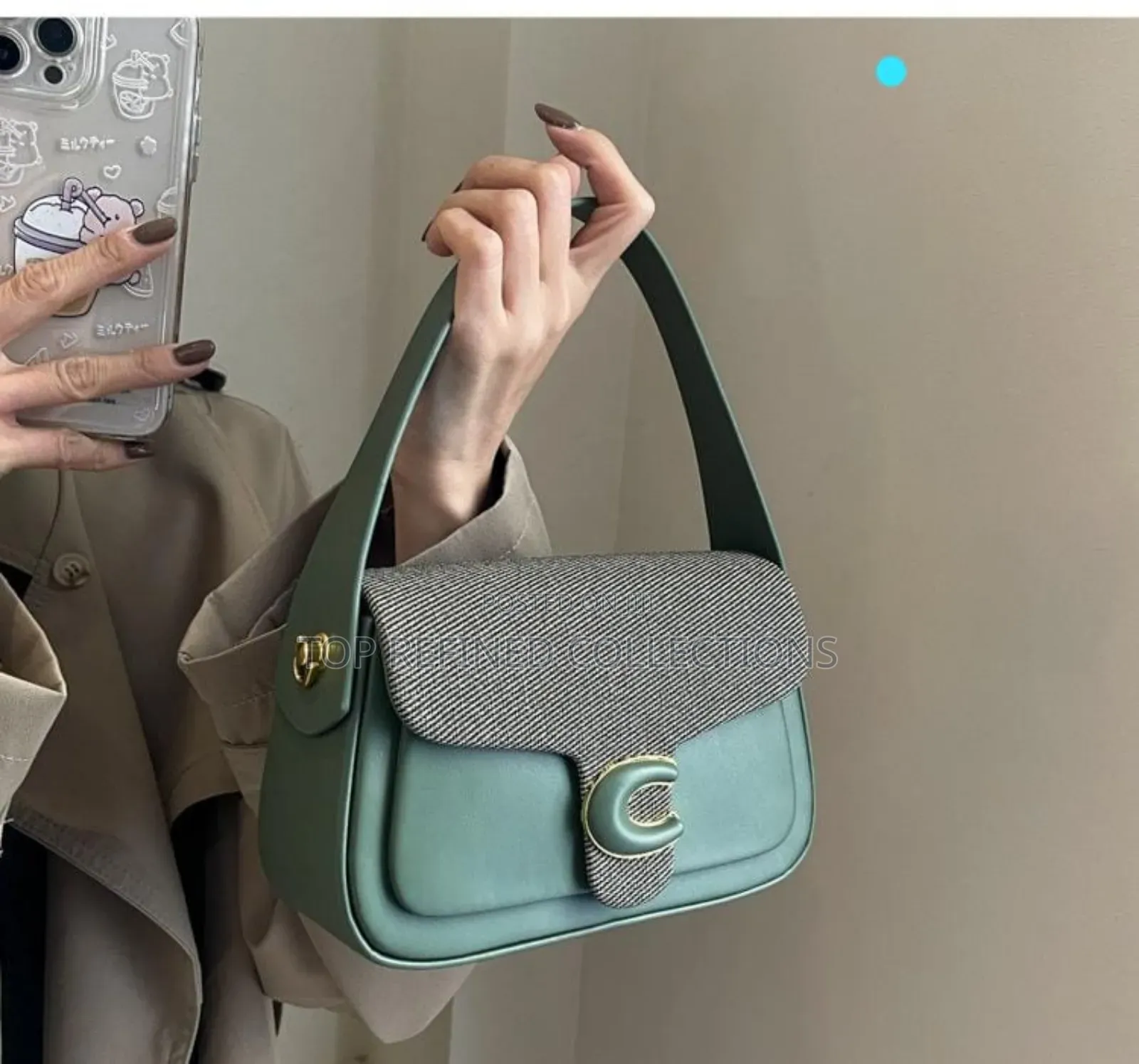 Luxury Coach Shoulder Bag | Classy Everyday Handbag