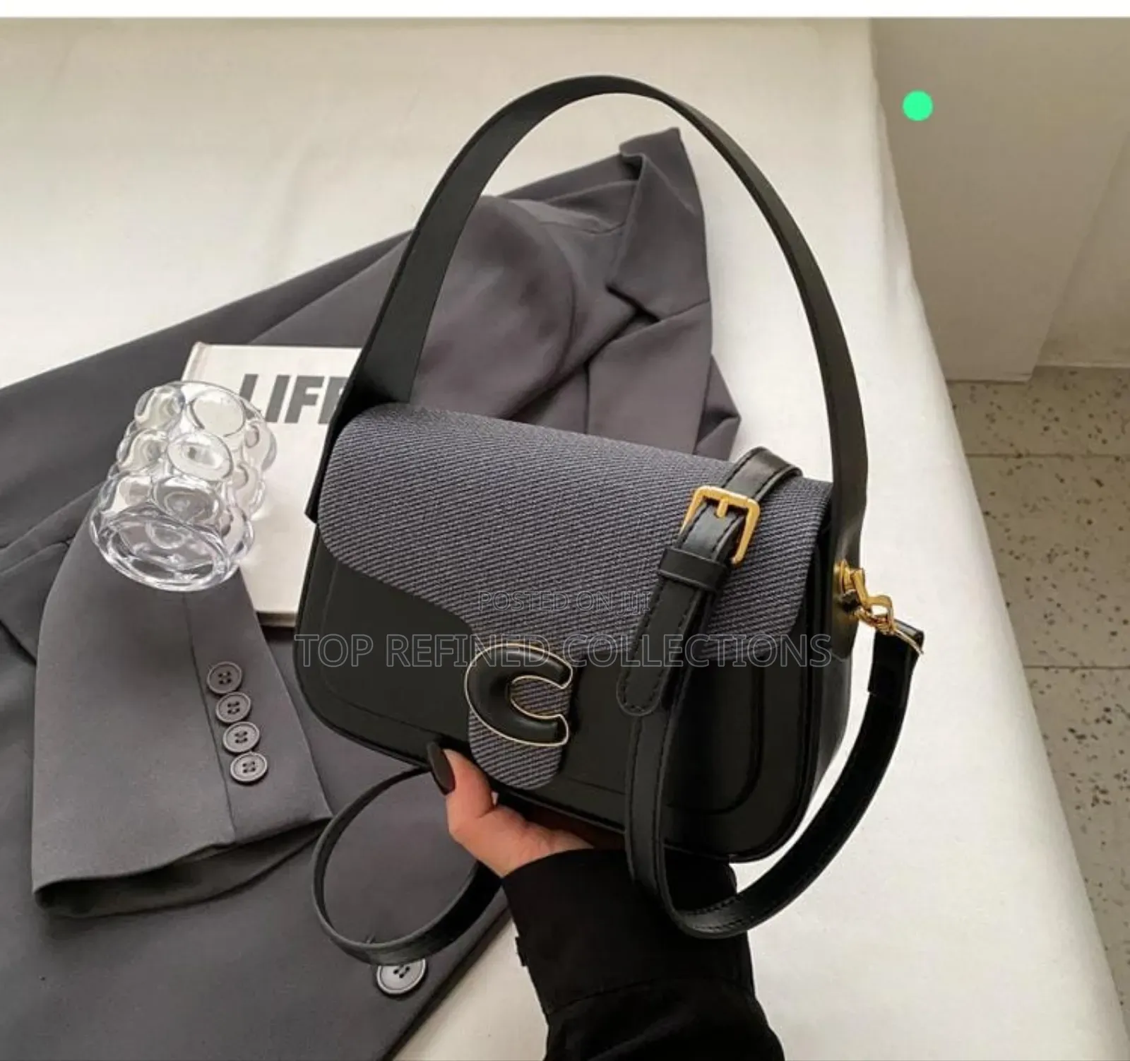 Luxury Coach Shoulder Bag | Classy Everyday Handbag