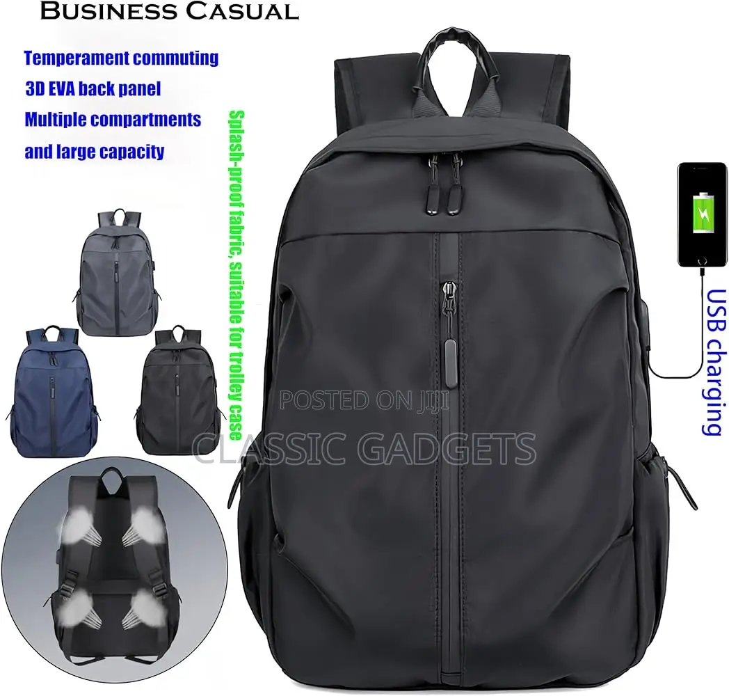 Waterproof Casual Backpack With Usb Charging Port for School,Travel